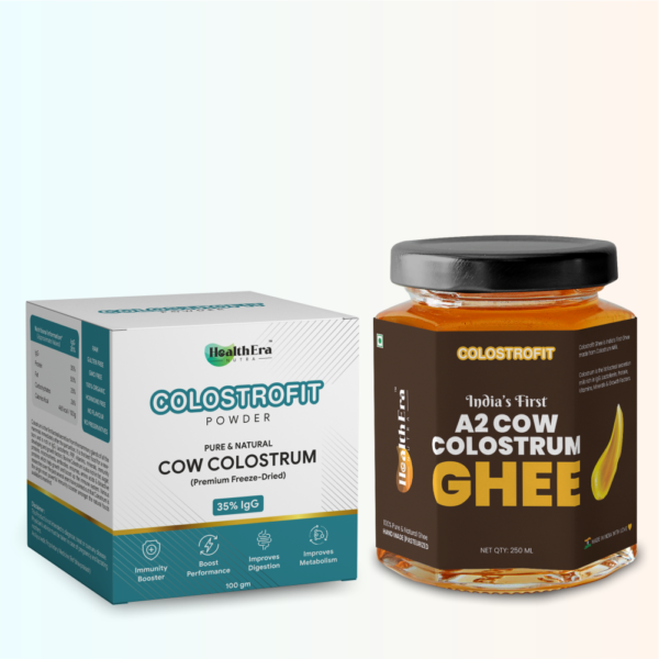 COLOSTROFIT Cow Colostrum Powder (100 gm) & COLOSTROFIT Cow Colostrum Ghee (250 ml)